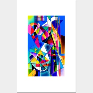 Stained Glass Abstraction Posters and Art